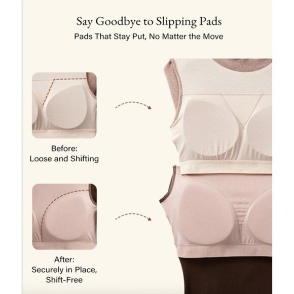 NWT OGL Morning Mist Cream Modern Side Ruched Boatneck Brami Top Small - Picture 11 of 16